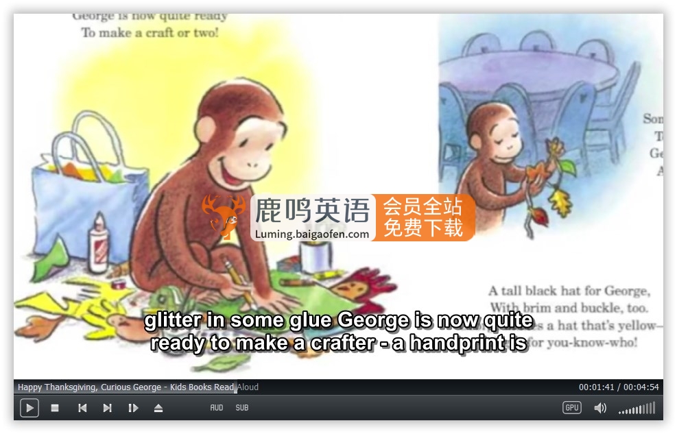 《Storytime Anytime》绘本故事高清全集：269集1080P视频+MP3音频+英文字幕，百度网盘下载！