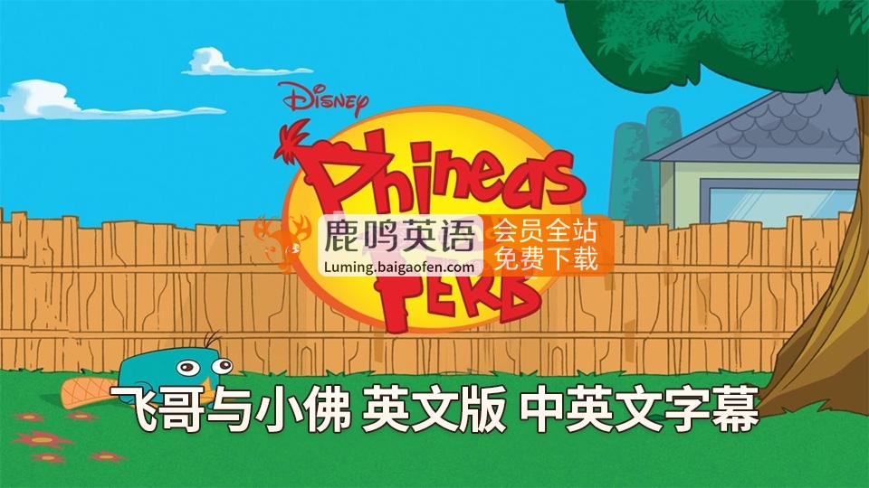 《飞哥与小佛Phineas and Ferb》全集下载 – 迪士尼英语动画1080P高清中英字幕