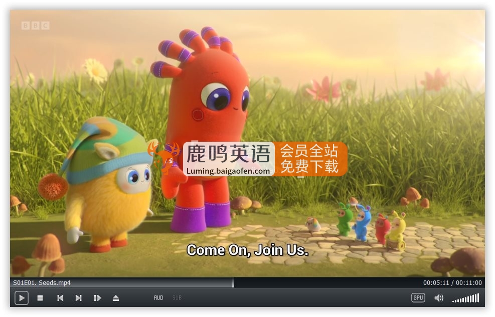 BBC英文启蒙动画《BeddyByes》全10集，1080P高清视频带英文字幕，百度网盘下载！