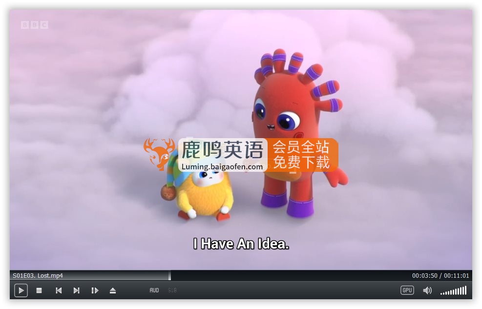 BBC英文启蒙动画《BeddyByes》全10集，1080P高清视频带英文字幕，百度网盘下载！