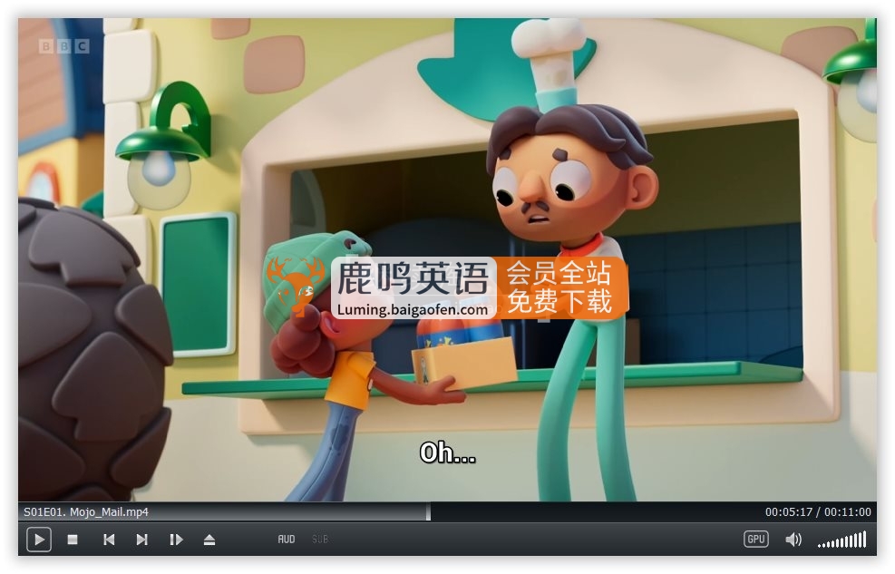 BBC英文动画《Mojo Swoptops》全39集，1080P高清视频带英文字幕，百度网盘下载！