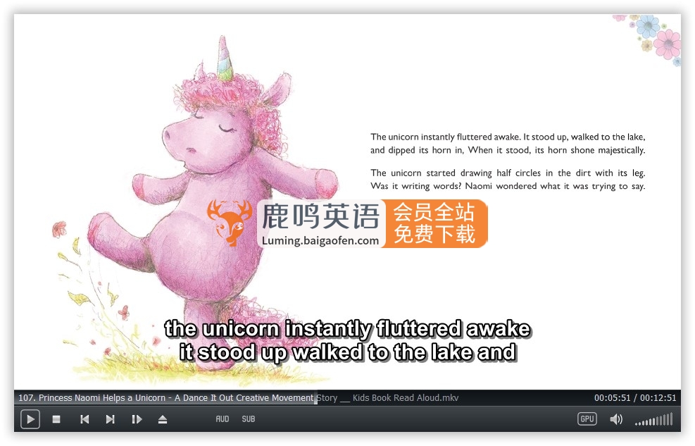 Youtube频道《The Story Rug儿童英文绘本故事视频》全215集，1080P高清视频带英文字幕，百度网盘下载！