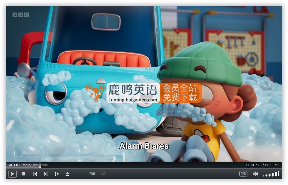 BBC英文动画《Mojo Swoptops》全39集，1080P高清视频带英文字幕，百度网盘下载！
