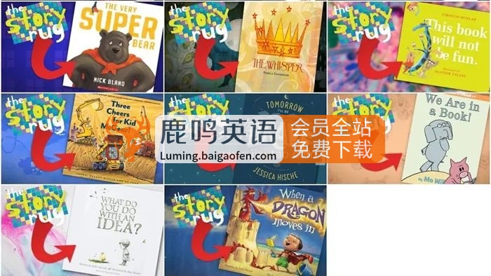 Youtube频道《The Story Rug儿童英文绘本故事视频》全215集，1080P高清视频带英文字幕，百度网盘下载！