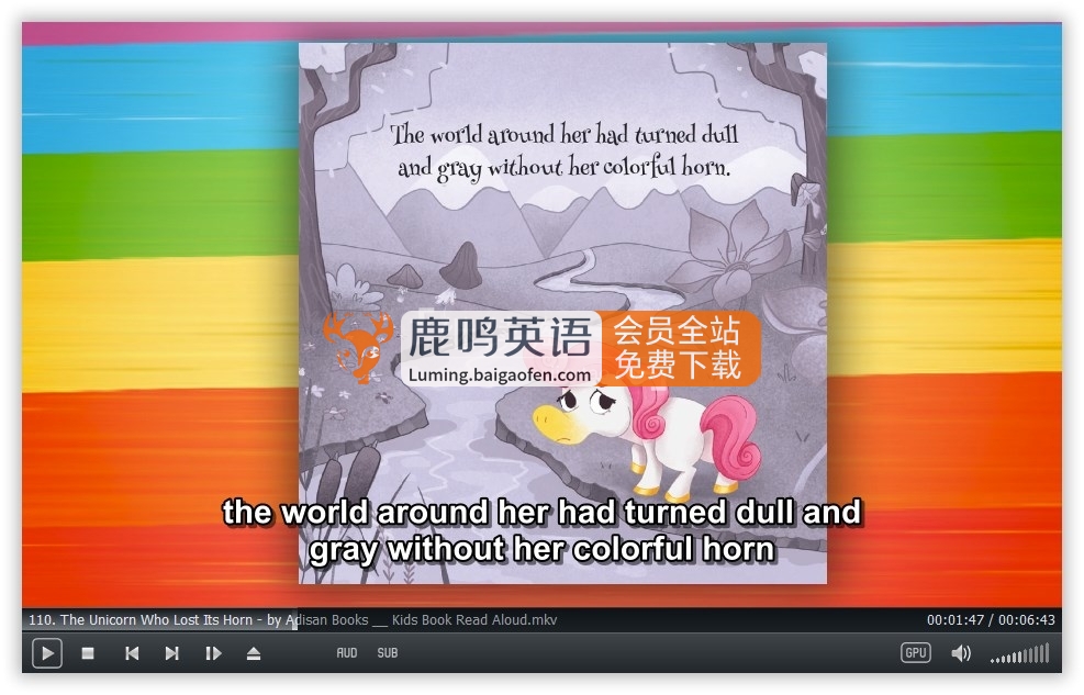 Youtube频道《The Story Rug儿童英文绘本故事视频》全215集，1080P高清视频带英文字幕，百度网盘下载！