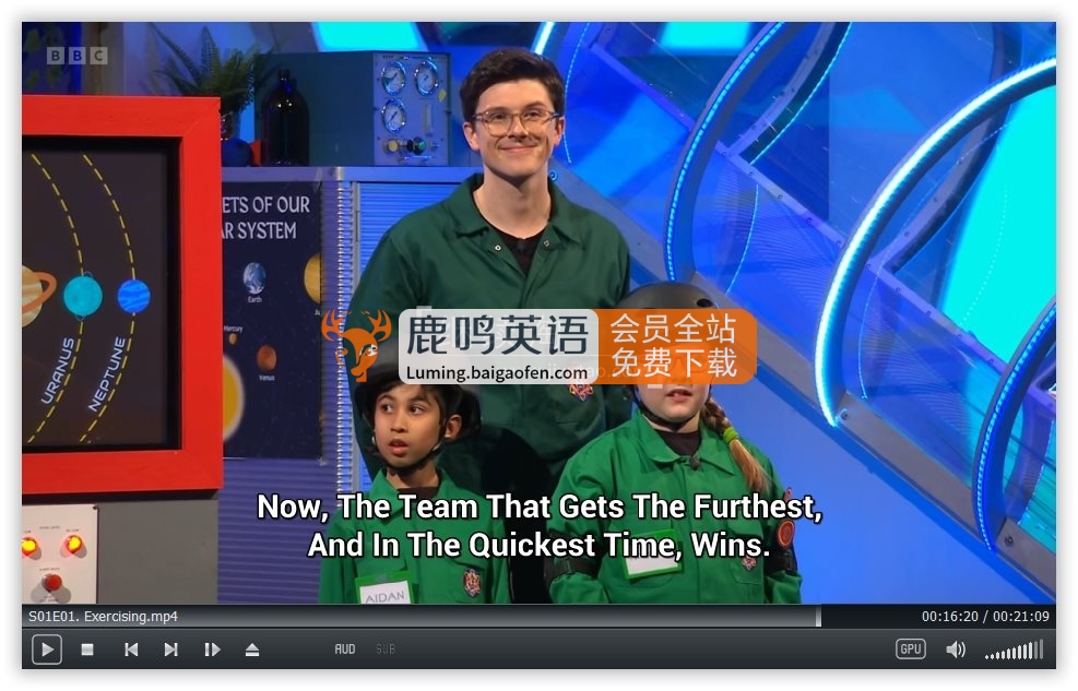 BBC儿童科学主题游戏节目《Get Set Galactic》全1-3季共50集,1080P高清视频带英文字幕,配套音频MP3,百度网盘下载! BBC儿童科学主题游戏节目《Get Set Galactic》全1-3季共50集,1080P高清视频带英文字幕,配套音频MP3,百度网盘下载!